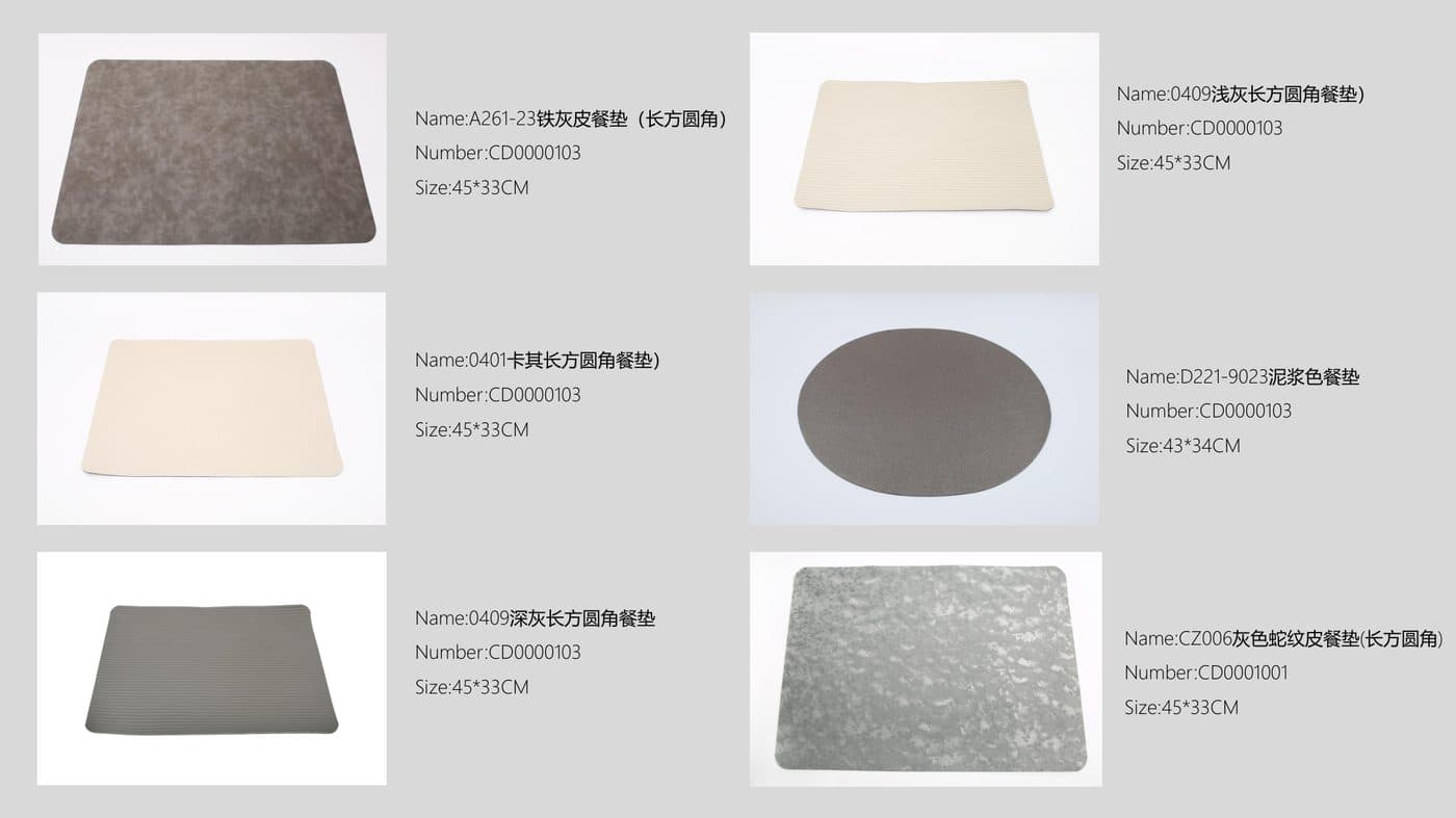 Yalong Placemats collection